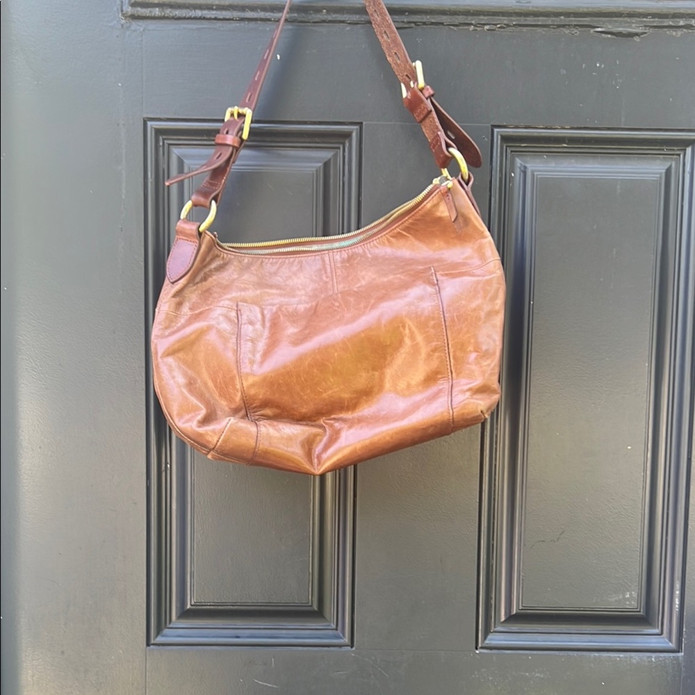 HOBO Brown Shoulder Bag with Slouchy Design